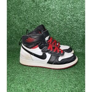 Nike‎ Air Jordan 1 High Kids Size 7Y Flyease Black Red Basketball Shoes DC7986